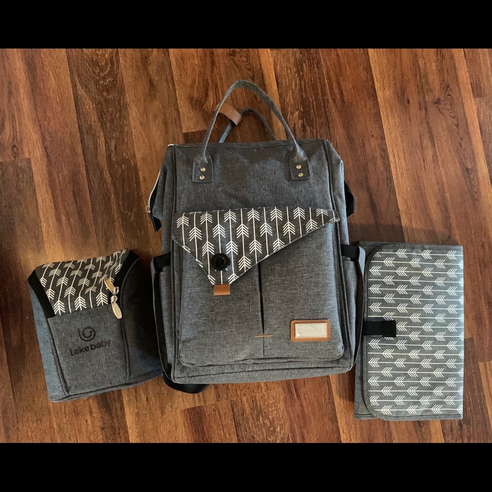 Super cute Lekebaby Backpack Diaper bag
